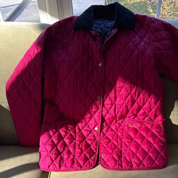 Barbour Fuchsia Quilted Jacket - Picture 2 of 7